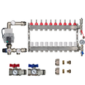 Underfloor Heating Manifold 10 Port + Wilo Para Pump - 304 Stainless Steel UFH Kit, A-Rated, Ball Valves | Braxtherm