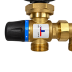 Underfloor Heating Manifold 3 Port + Grundfos Pump - 304 Stainless Steel UFH Kit, A-Rated, Ball Valves | Braxtherm