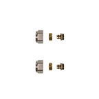 Underfloor Heating Manifold Connector 16mm x 3/4" - Eurocone Adapter for PEX/PE-RT Pipe, 2/4/10 Pack | Braxtherm