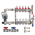 Underfloor Heating Manifold 5 Port + Wilo Para Pump - 304 Stainless Steel UFH Kit, A-Rated, Ball Valves | Braxtherm