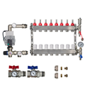 Underfloor Heating Manifold 8 Port + Wilo Para Pump - 304 Stainless Steel UFH Kit, A-Rated, Ball Valves | Braxtherm